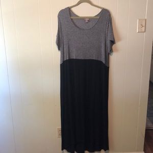 Jill maxi two tone dress